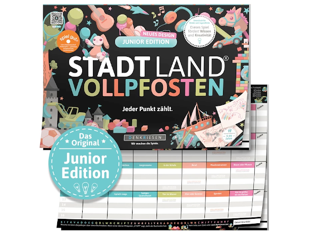 Stadt Land Vollpfosten - A4 Block Junior Edition