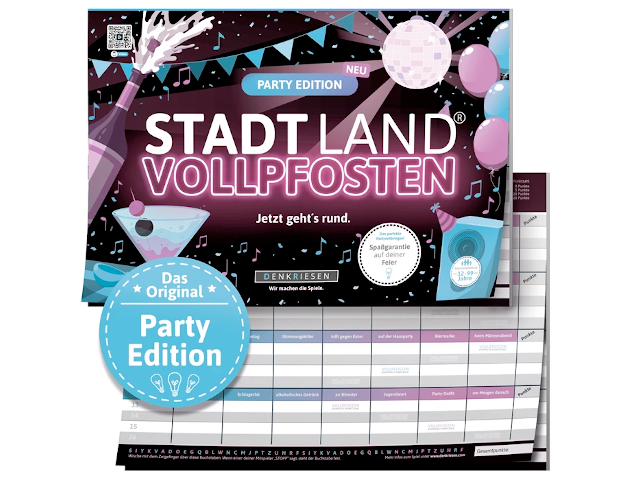 Stadt Land Vollpfosten - A4 Block Party Edition