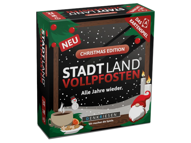 Stadt Land Vollpfosten - Kartenspiel Christmas Edition (d)