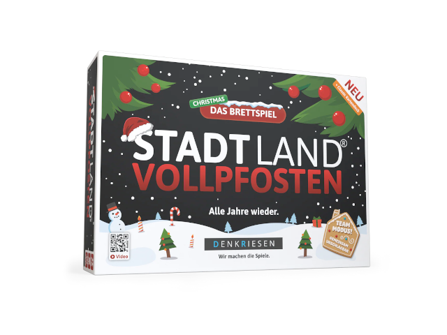 Stadt Land Vollpfosten - Brettspiel + Christmas Erweiterung