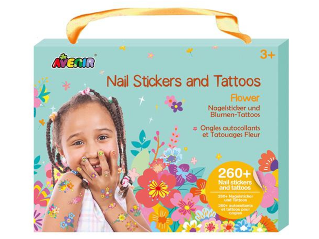 Nagelsticker & Tattoos Blumen