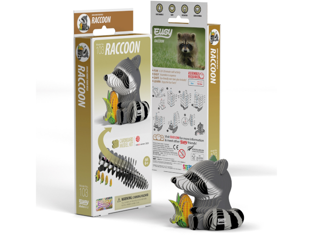 3D Bastelset Waschbär