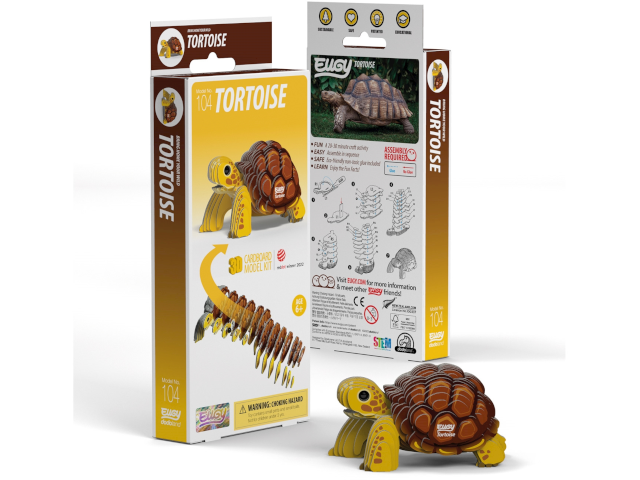 Landschildkröte - 3D Karton Figuren