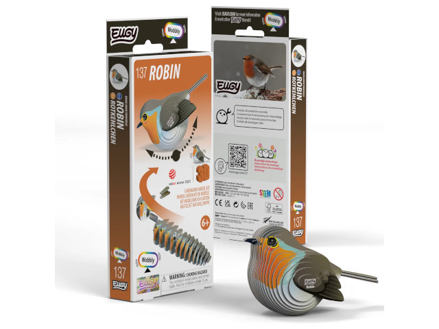 3D Bastelset Rotkehlchen