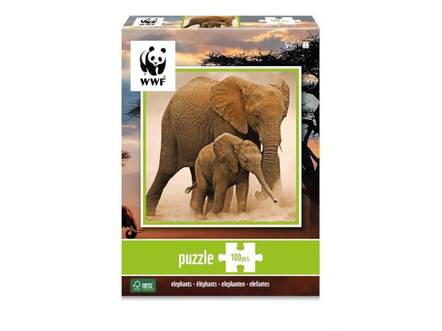 Puzzle Elefanten 100 Teile