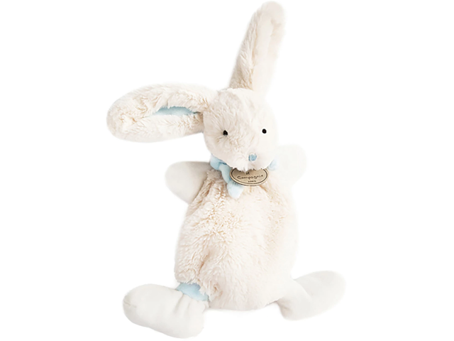 Bonbon Hase Schmusetuch, blau 26cm