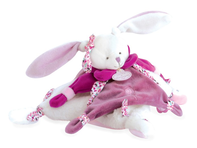 Kirsche Hase Schmusetuch 27cm