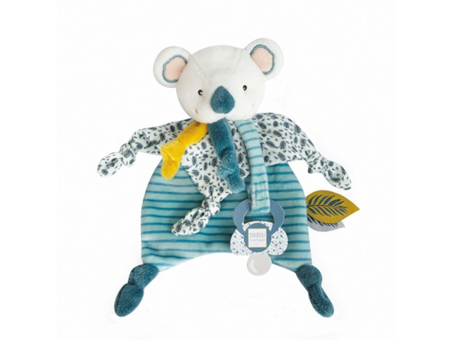 Yoca Koala Schmusetuch mit Schnullerhalter 20cm