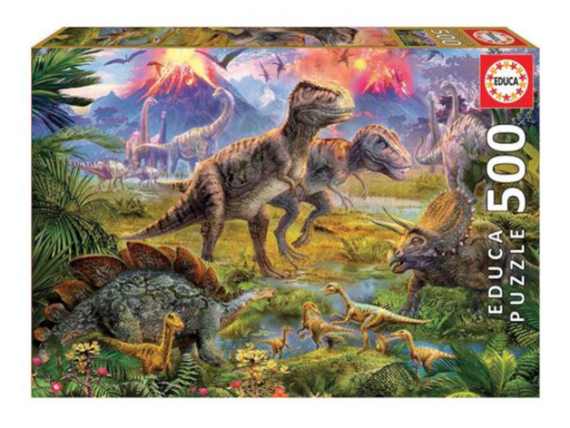 Dinosaurier Treffen, 500 Teile Puzzle