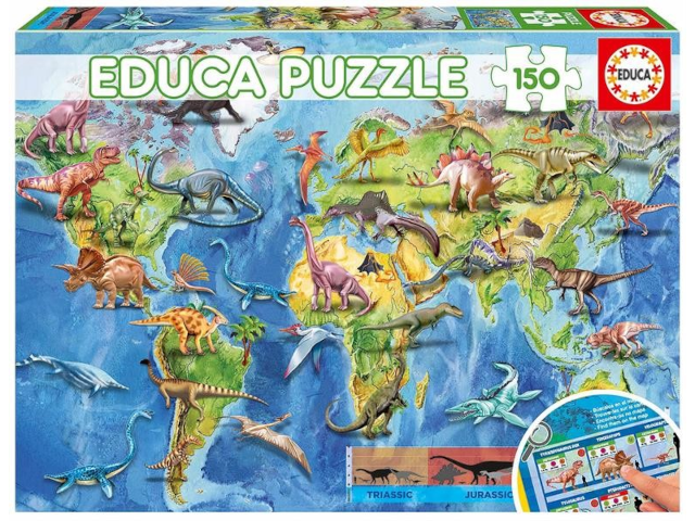 Puzzle 150 Teile Dinosaurier Geopuzzle