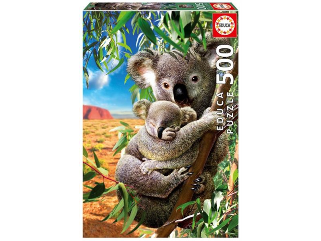 Puzzle 500 Teile Koala mit Koala-Baby