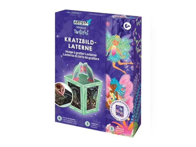 Kratzbild-Laterne Fee