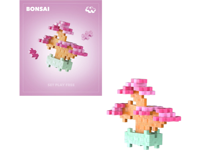 50 Kreativ Bausteine Bonsai pink