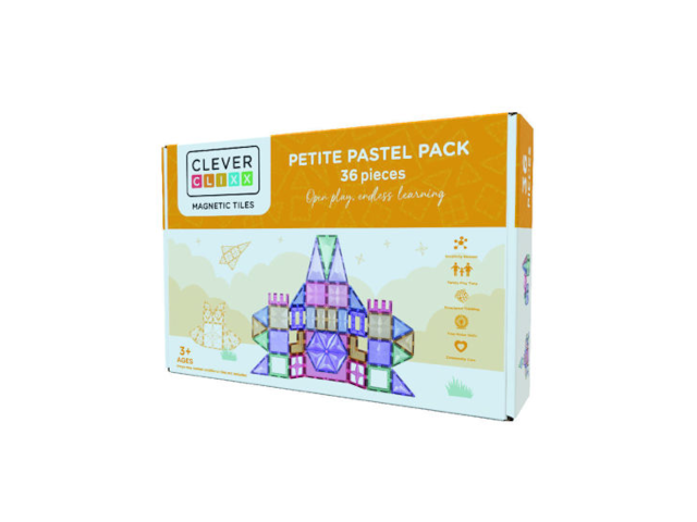 Cleverclixx Kompakt-Bausatz in Pastellfarben 36 Teile