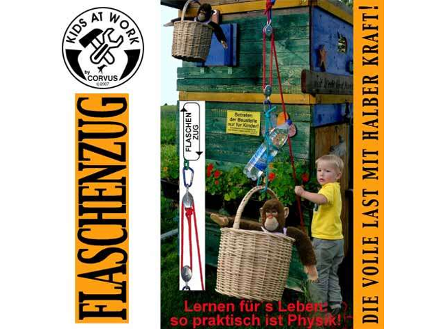 Flaschenzug m. Seil
