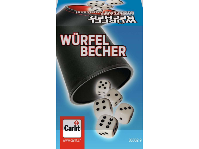 Würfelbecher Kunststoff 90mm