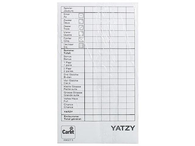 3 Yatzy-Blöcke