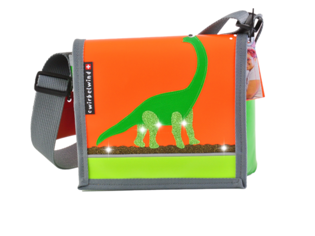 Kindergartentasche Brachiosaurus Glitzer