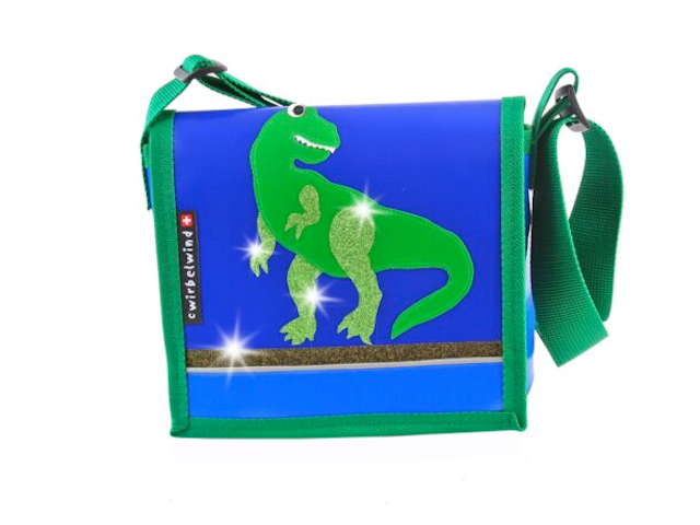Kindergartentasche Dino Rex Glitzer