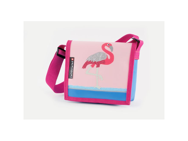Kindergartentasche Flamingo Glitzer