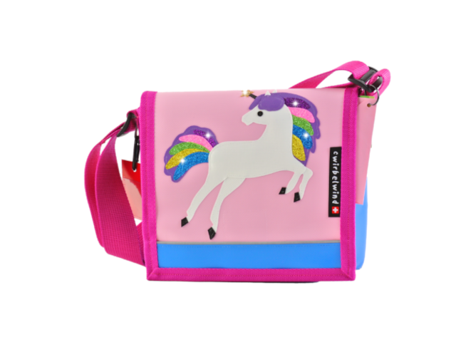 Kindergartentasche Rainbow Unicorn Glitzer