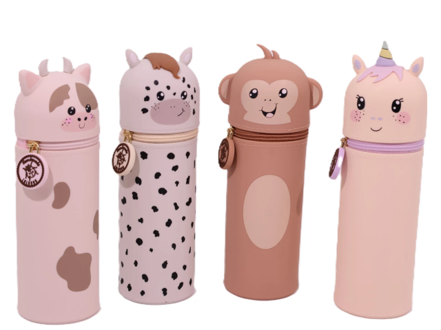 Silikon Federmäppchen Love Animals assortiert