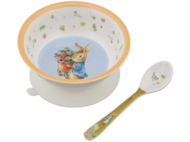 Schüssel mit Saugnapf Peter Hase