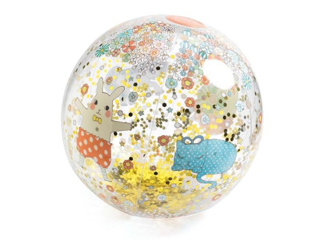 Ball Kawaii Ø 35cm mit gold Glitter