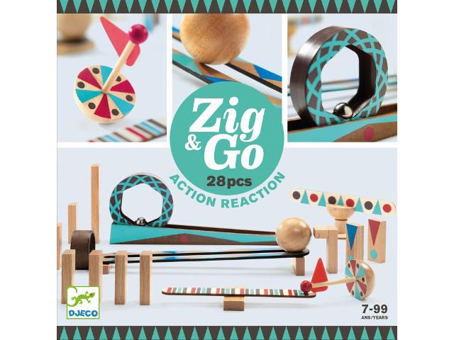 Kettenreaktionsspiel Zig & Go 28 Teile