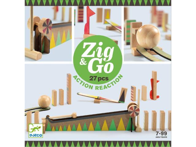 Kettenreaktionsspiel Zig & Go 27 Teile