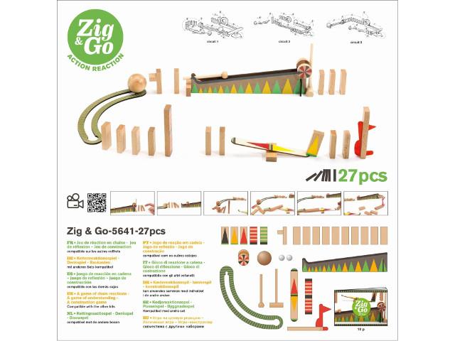Kettenreaktionsspiel Zig & Go 27 Teile - 1