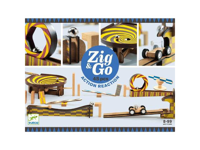 Kettenreaktionsspiel Zig & Go 45 Teile