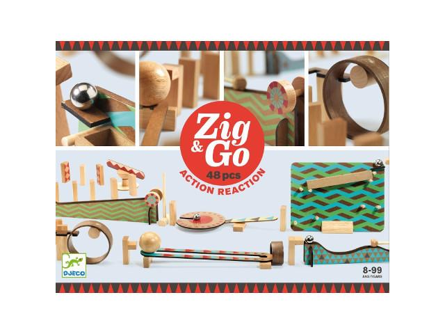 Kettenreaktionsspiel Zig & Go 48 Teile