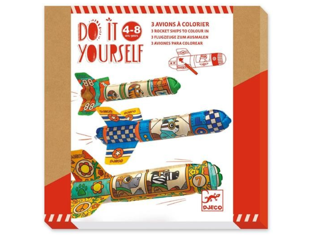 DIY - Flieger zum Ausmalen