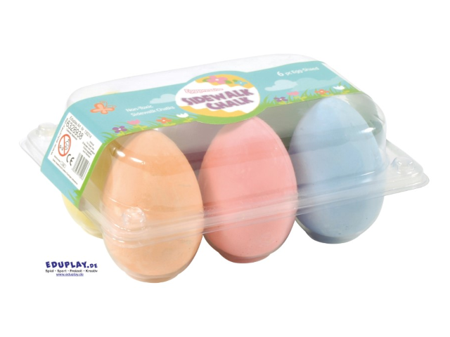 Ostereier Kreide farbig 6 St