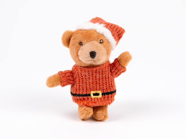 Bär Weihnachtsmann klein