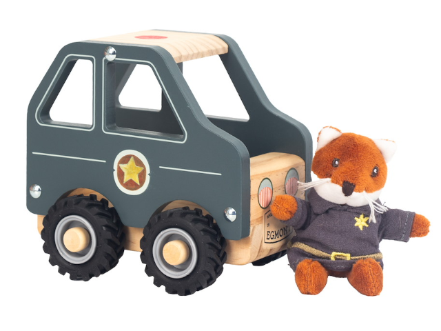 Polizeiauto klein mit Mini-Freund