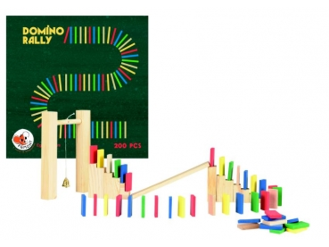 Domino Ralley aus Holz