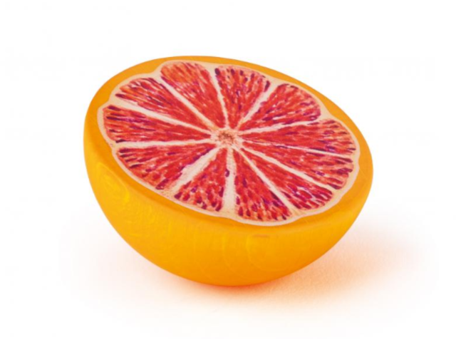 Grapefruit, halb
