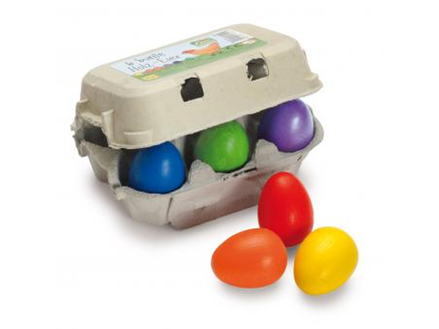 Eier, bunt im Karton