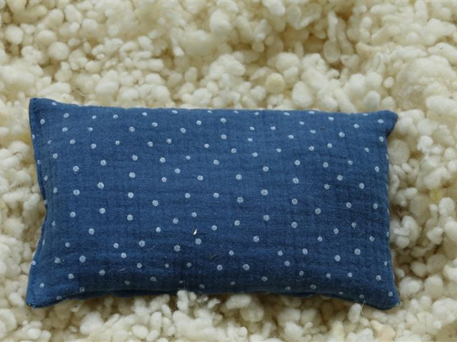 Erdbeerkernkissen dunkelblau