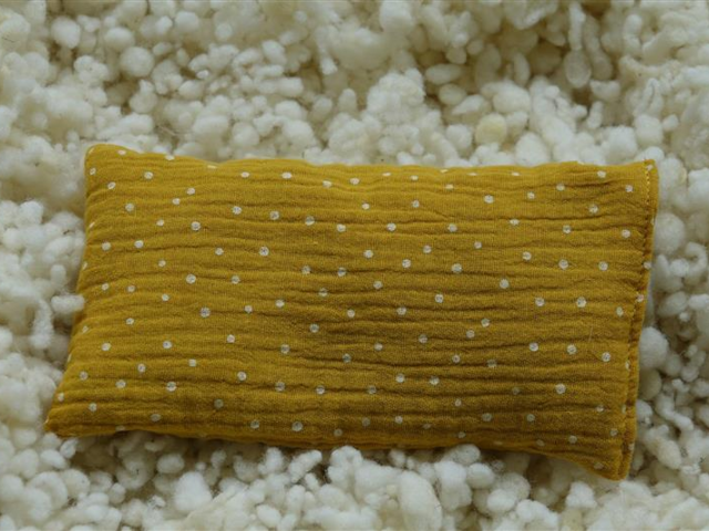 Erdbeerkernkissen gelb