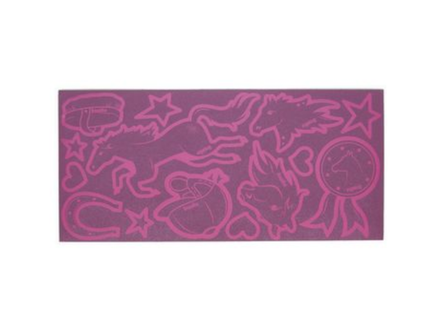 Ergobag Reflexie-Sticker Pferde lila