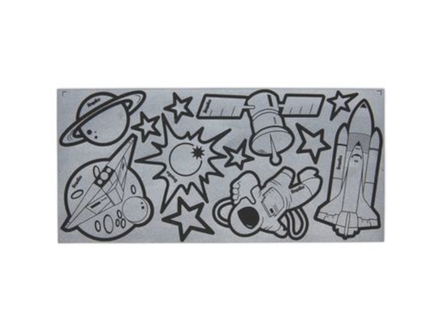 Ergobag Reflexie-Sticker Weltall silber