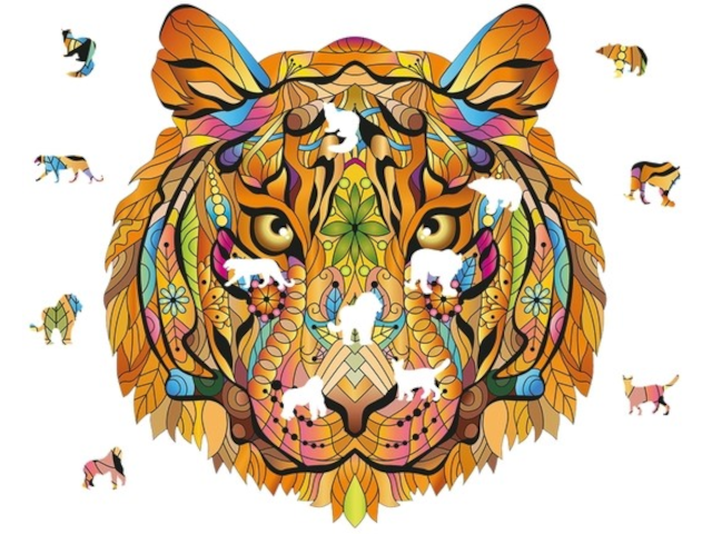 Wooden Rainbow Puzzle – Tiger