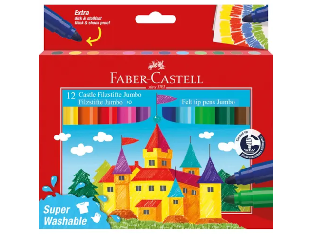 Filzstift Jumbo Super Washable 12er