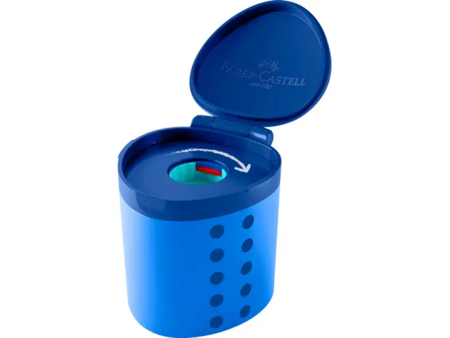 Dosenspitzer einfach Grippy blau