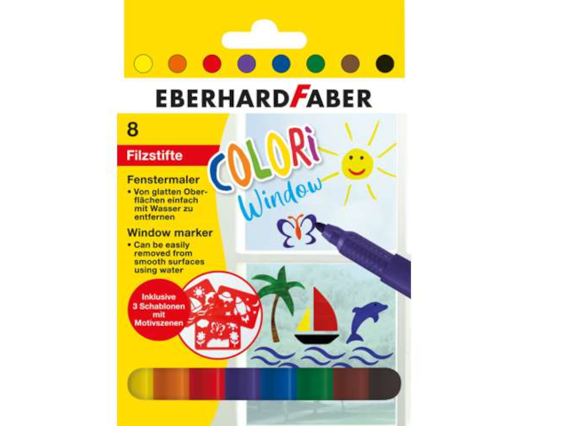 Window Marker 8er Etui inkl. Schablonen