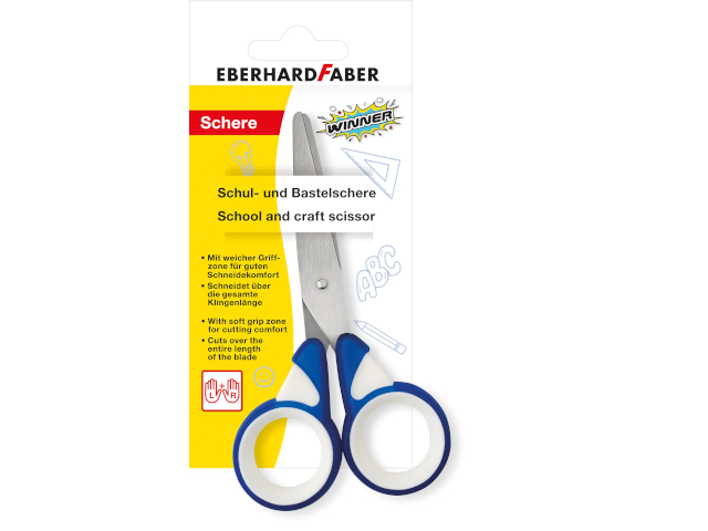 Schulschere blau/weiss