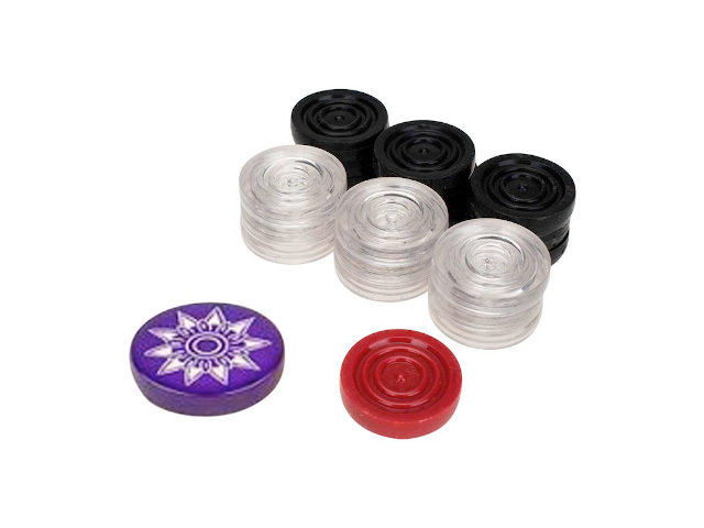 Carrom Steine Komplettsatz